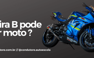 Carteira B pode dirigir moto ?